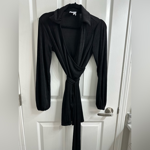 Princess Polly Party Time Mini Wrap Dress - Picture 2 of 5